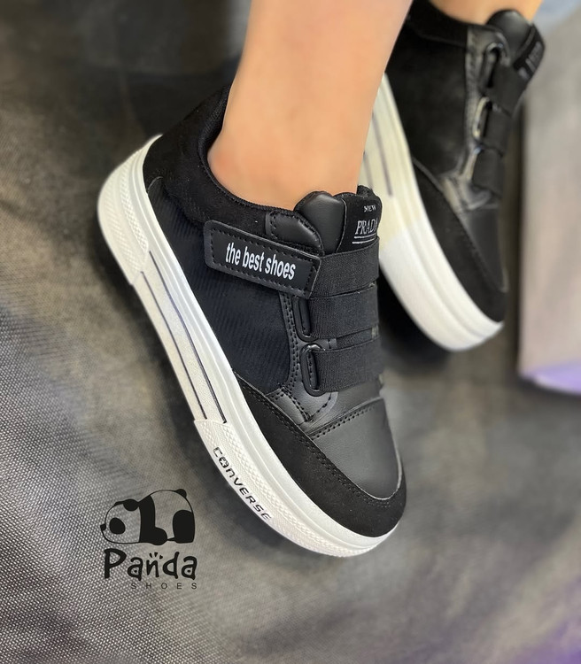 کفش زنانه چسبی طرح کانورس CONVRES SHOES