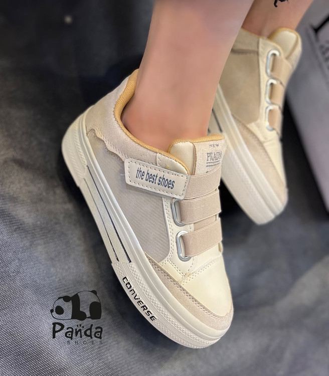 کفش زنانه چسبی طرح کانورس CONVRES SHOES