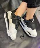 کفش زنانه جردن 4 کف دوخت کیفیت اصلی زیره پی یو NIKE JORDAN4 WOMEN