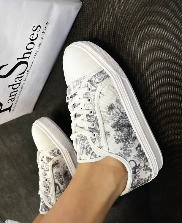 کفش زنانه دیور جنگل زیره پی یو پارچه ای DIOR WOMEN