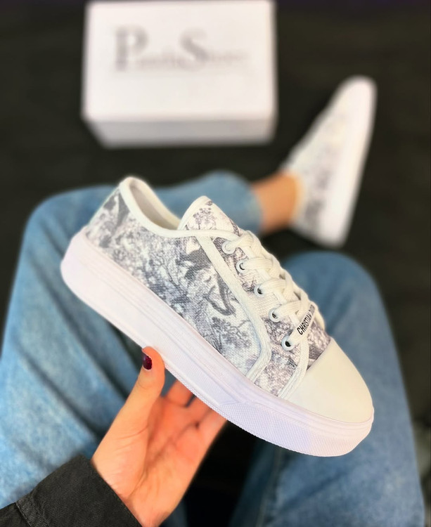 کفش زنانه دیور جنگل زیره پی یو پارچه ای DIOR WOMEN