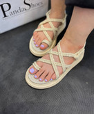 صندل زنانه کنفی زیره پی یو SANDAL
