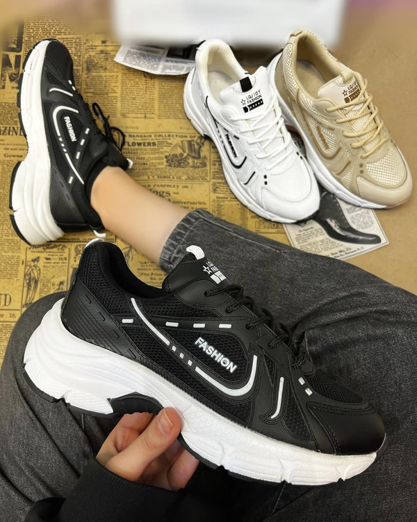 کفش زنانه فشیون2 رویه تنفسی زیره پی یو fashion women