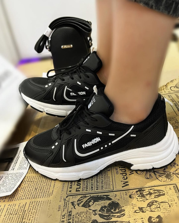 کفش زنانه فشیون2 رویه تنفسی زیره پی یو fashion women