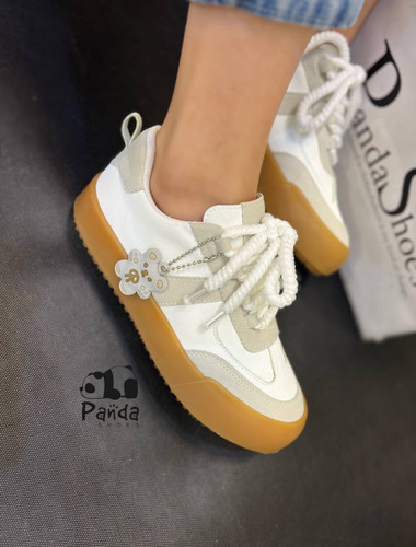 کفش زنانه ونس خرسی زیره پی وی سی مواد نو طوسی VANS WOMEN کد 101