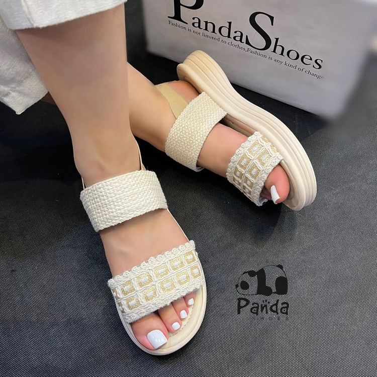 کفش زنانه مدل صندل کنفی پشت کش زیره پی یو SANDAL WOMEN کد 106