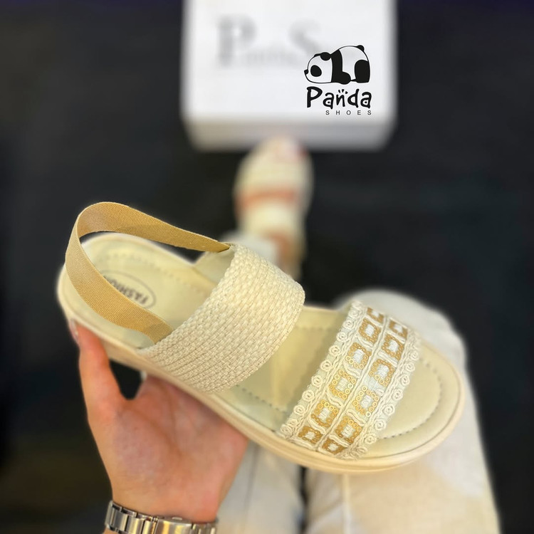 کفش زنانه مدل صندل کنفی پشت کش زیره پی یو SANDAL WOMEN کد 106