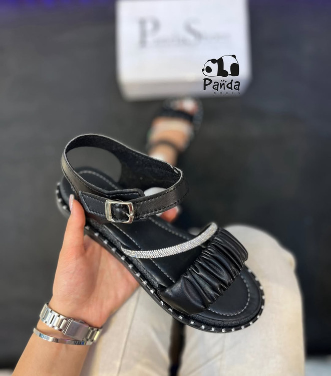 صندل زنانه نگینی زیره پی یو women shoes کد 113