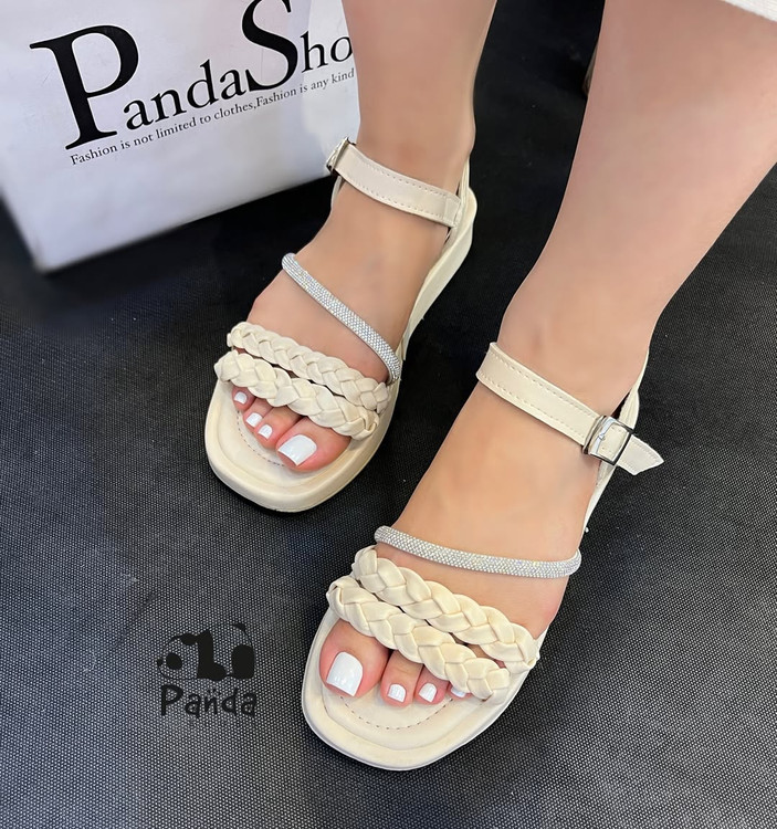 صندل زنانه نگینی زیره پی یو WOMEN SANDAL کد 120