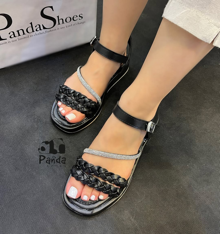 صندل زنانه نگینی زیره پی یو WOMEN SANDAL کد 120