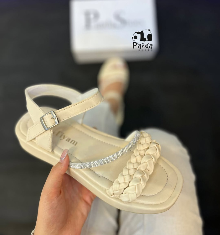 صندل زنانه نگینی زیره پی یو WOMEN SANDAL کد 120