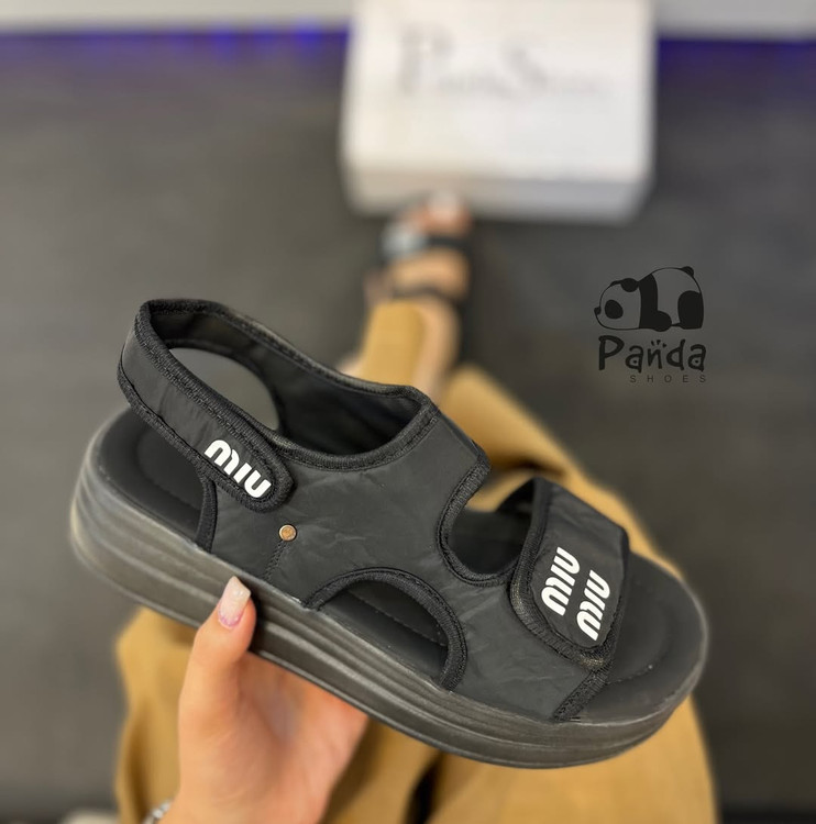 صندل زنانه چسبی میو میو زیره پی یو SANDAL shoes کد 126