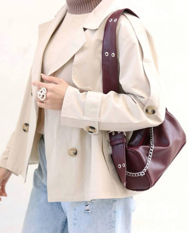 کیف زنانه دو بند طرح شل women bag