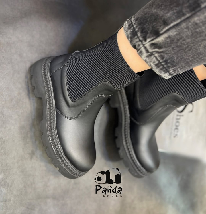 کفش زنانه بوت بغل کش منگو زیره پی یو women shoes کد 167