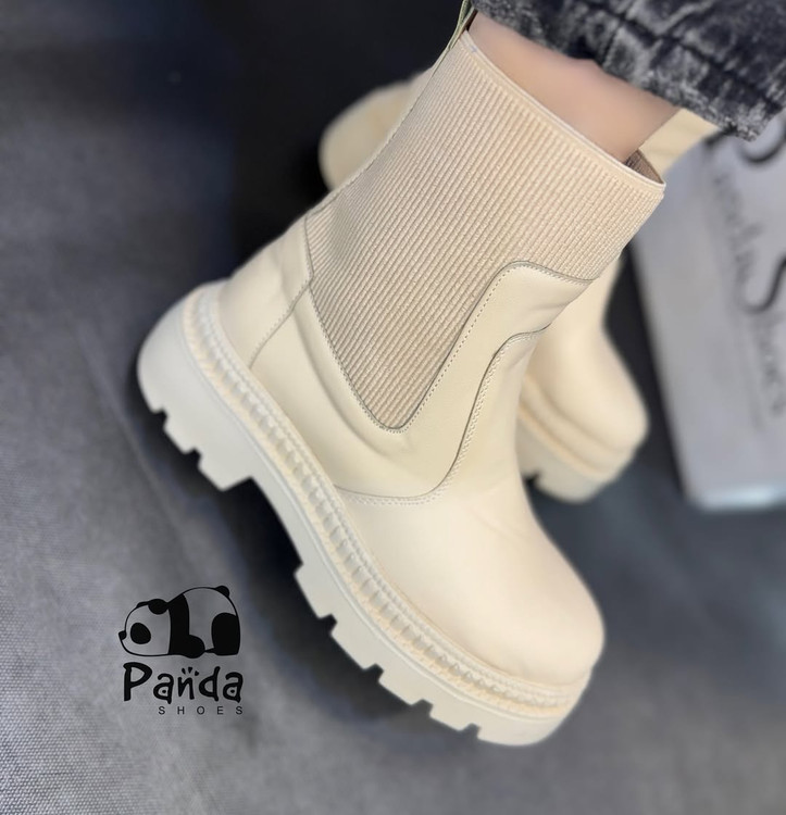 کفش زنانه بوت بغل کش منگو زیره پی یو women shoes کد 167