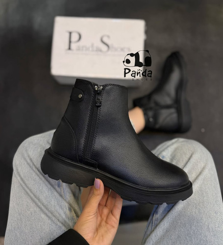 کفش زنانه بوت بغل دو زیپ زیره پی یو women shoes کد 168