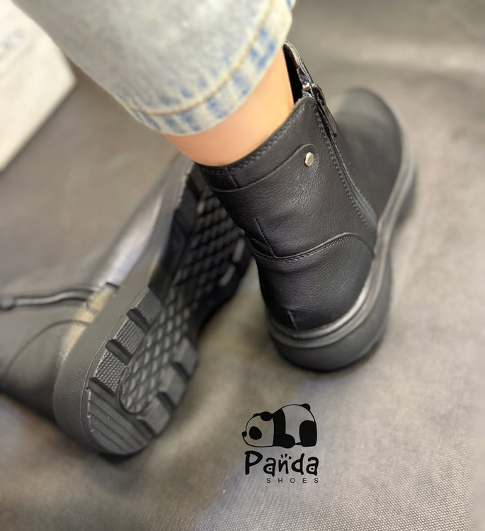 کفش زنانه بوت بغل دو زیپ زیره پی یو women shoes کد 168