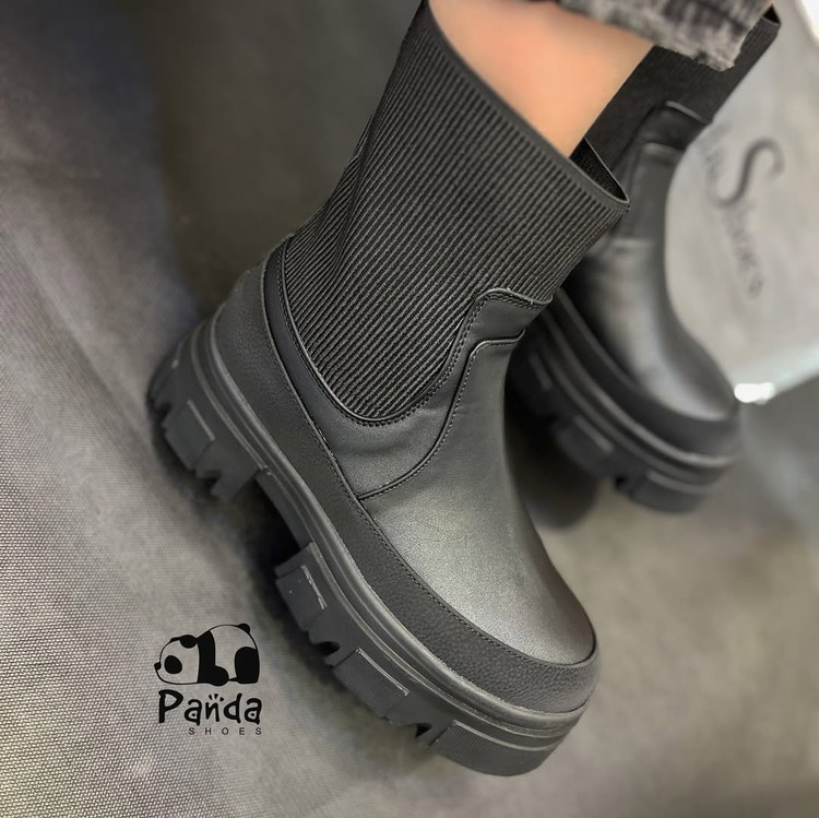 کفش زنانه بوت بغل کش کبریتی زیره پی یو WOMEN SHOES کد 172