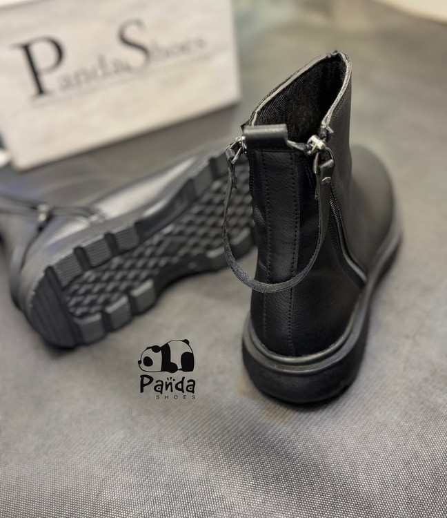 کفش زنانه بوت پشت دوزیپ زیره پی یو women shoes کد 173