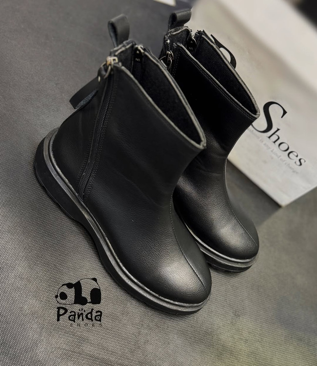 کفش زنانه بوت پشت دوزیپ زیره پی یو women shoes کد 173