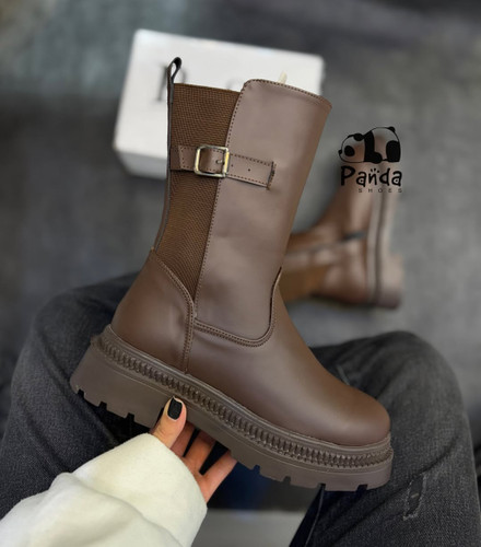 بوت زنانه سیگگ دار همراه با کش زیره پی یو women shoes کد 175