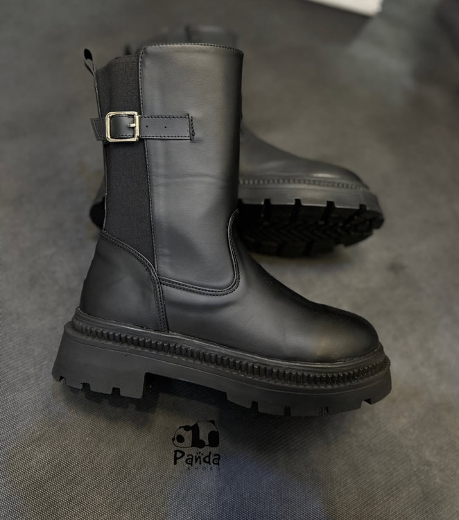 بوت زنانه سیگگ دار همراه با کش زیره پی یو women shoes کد 175