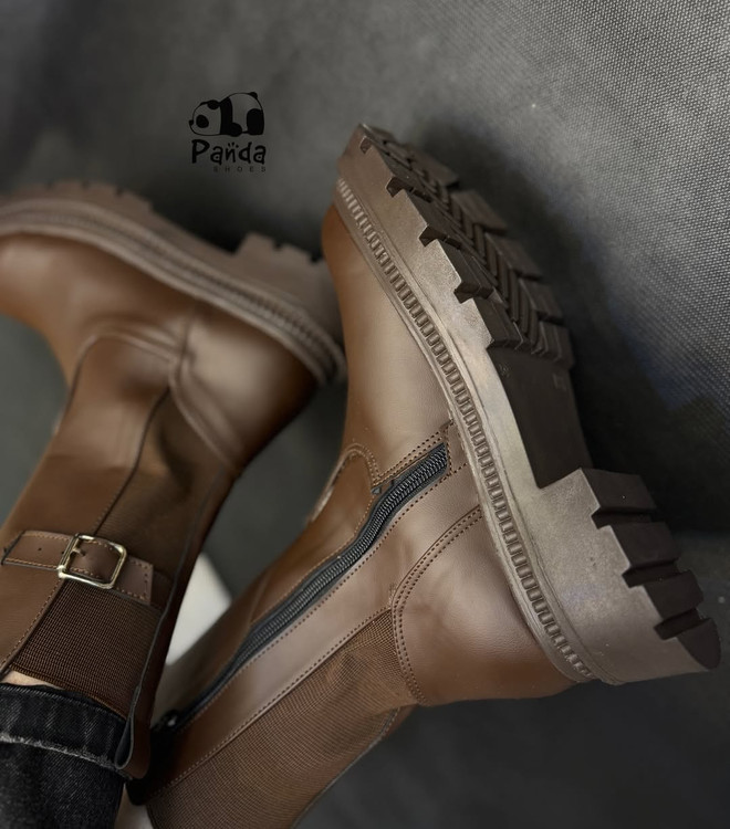 بوت زنانه سیگگ دار همراه با کش زیره پی یو women shoes کد 175