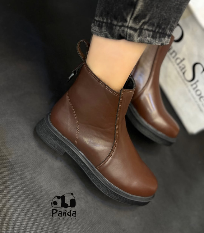 کفش زنانه بوت بغل کش پشت حلقه زیره پی یو WOMEN SHOES کد 177