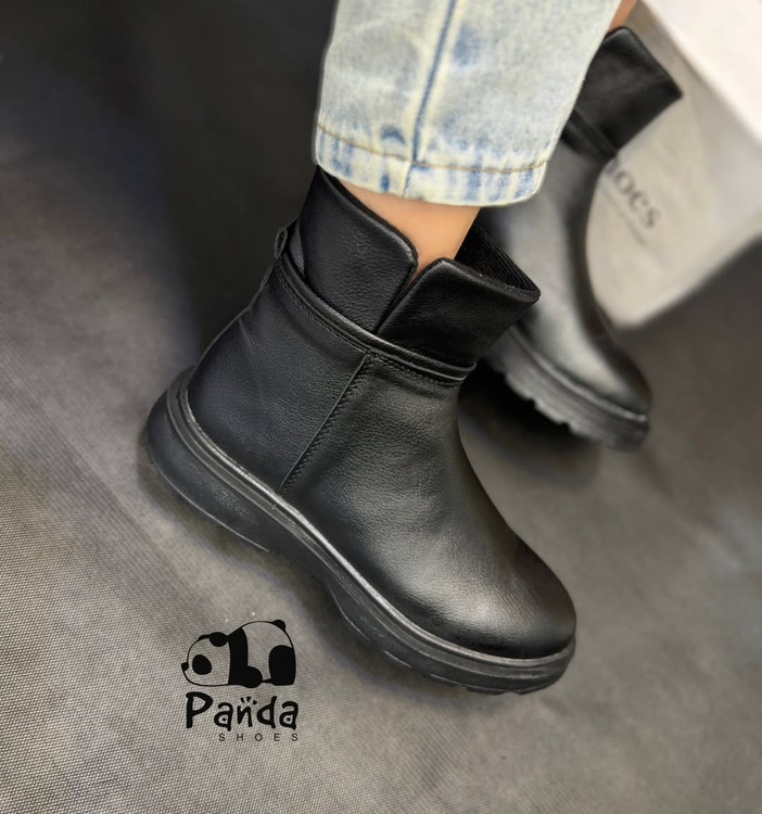 بوت زنانه بغل چاک دار بغل زیپ زیره پی یو BOOTS WOMEN کد 180