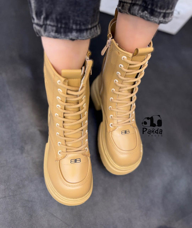 بوت زنانه طرح لوفر ساق بلند زیره پی یو BOOTSWOMEN کد 183