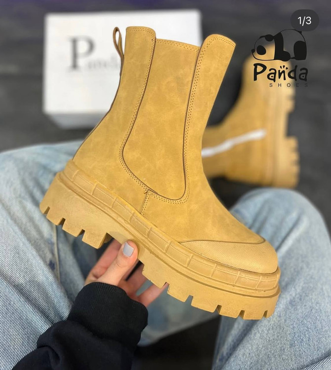 بوت بلند طرح زارا بغل زیپ زیره پی یو BOOTS WOMEN