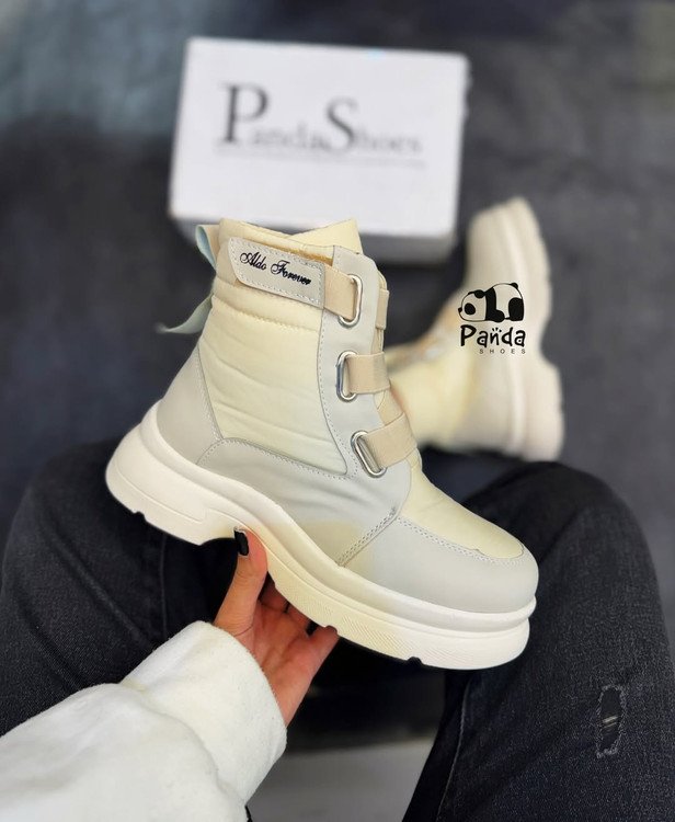 بوت زنانه کاپشنی زنانه مدل چسبی زیره پی وی بتا سبک کد 188 BOOTS WOMEN