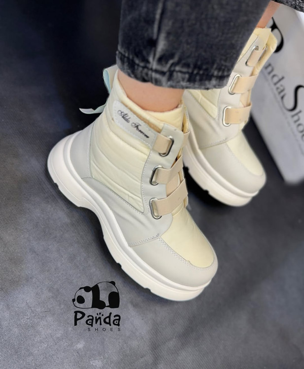 بوت زنانه کاپشنی زنانه مدل چسبی زیره پی وی بتا سبک کد 188 BOOTS WOMEN