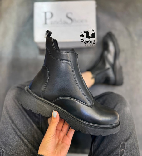 بوت زنانه جلو کش مدل بغل زیپزیره پی وی بتا سبک کد 189 BOOTS WOMEN