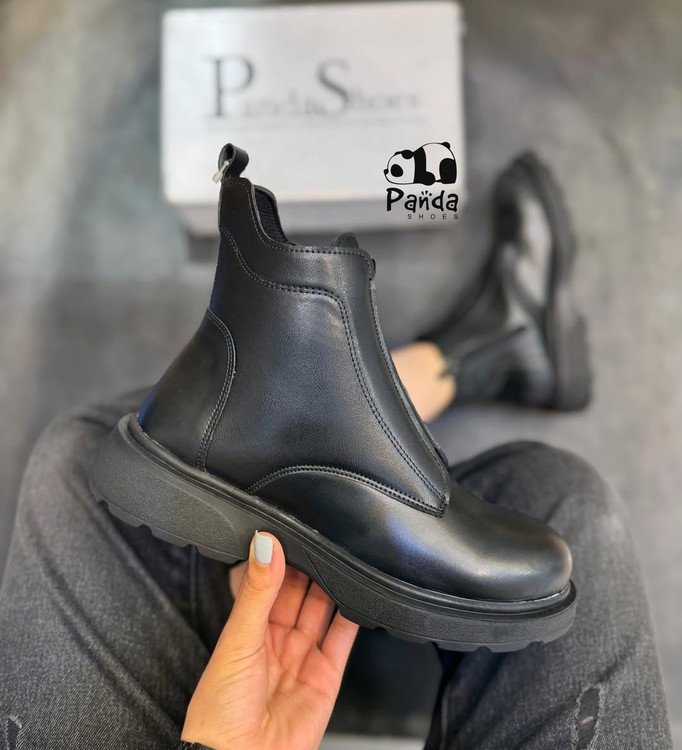 بوت زنانه جلو کش مدل بغل زیپزیره پی وی بتا سبک کد 189 BOOTS WOMEN