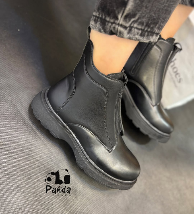 بوت زنانه جلو کش مدل بغل زیپزیره پی وی بتا سبک کد 189 BOOTS WOMEN