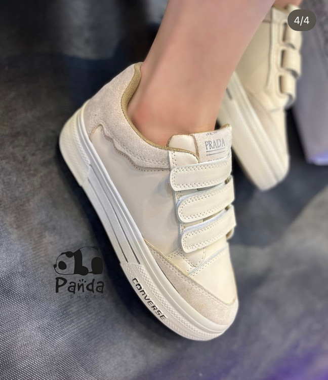 کفش زنانه سه چسب چرم زیره PU سبک VANS SHOES