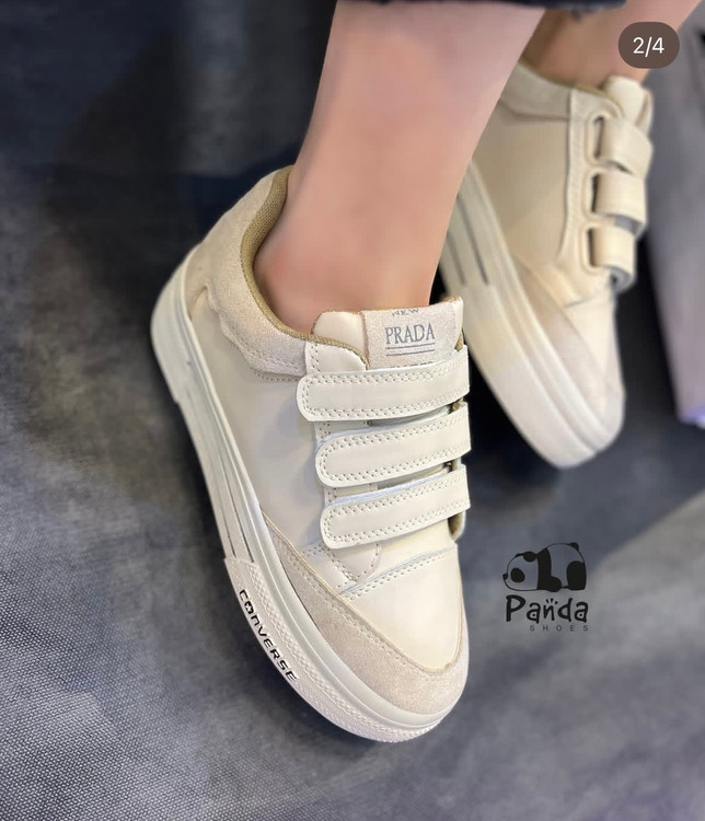 کفش زنانه سه چسب چرم زیره PU سبک VANS SHOES