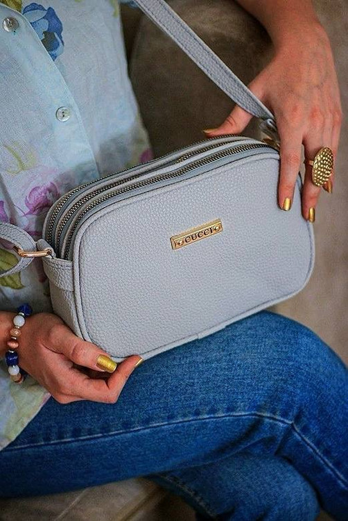 کیف دوشی زنانه گوچی مدل کلاسیک دو زیپ