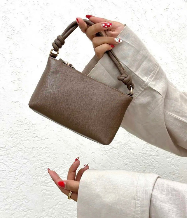 کیف دستی زنانه مینیمال مدل گرهای