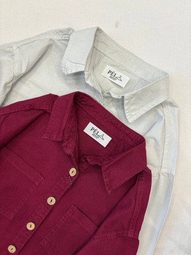 شومیز لنین کتان دکمه چوبی زنانه | مدل آزاد خنک با رنگبندی متنوع