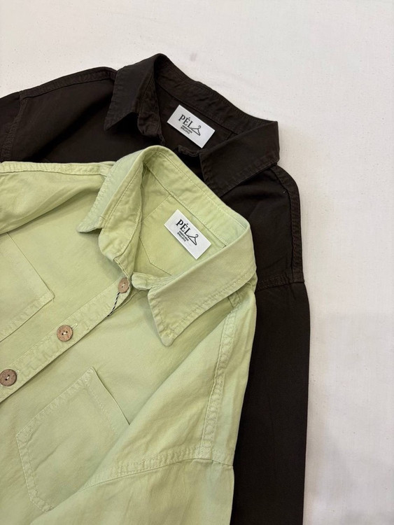 شومیز لنین کتان دکمه چوبی زنانه | مدل آزاد خنک با رنگبندی متنوع