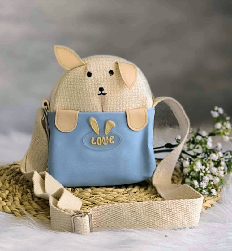 کیف دوشی دخترانه عروسکی خرگوشی | فانتزی و سبک | رنگبندی قرمز، سبز، طوسی و صورتی 🎀 English Title: Cute Bunny Girls