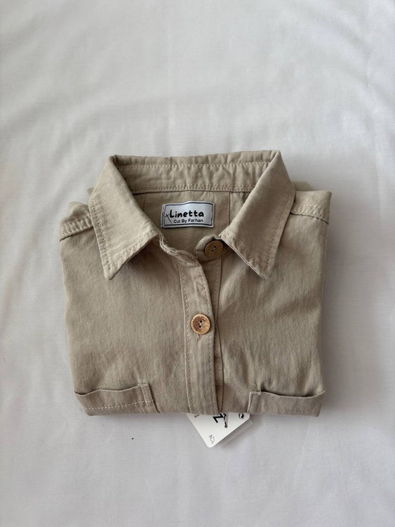 شومیز لنین کتان دکمه چوبی زنانه | مدل آزاد خنک با رنگبندی متنوع