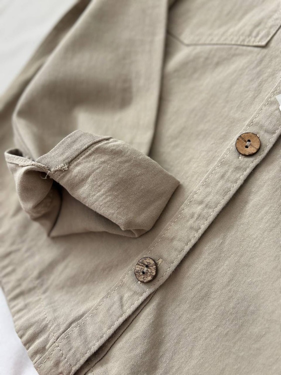 شومیز لنین کتان دکمه چوبی زنانه | مدل آزاد خنک با رنگبندی متنوع