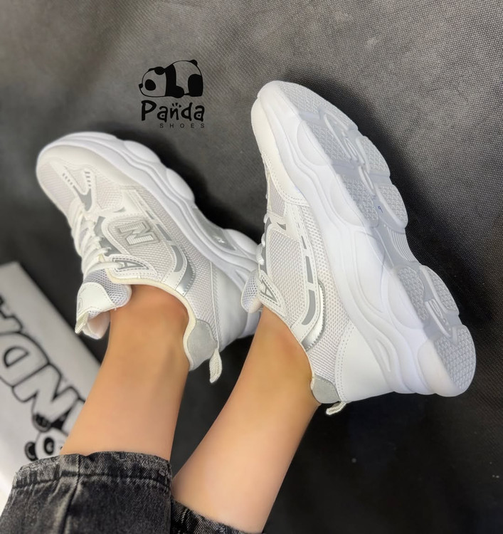 کفش اسپرت زنانه نیوبالانس سفید | زیره PU سبک + کفی طبی | سایز ۳۷ تا ۴۰