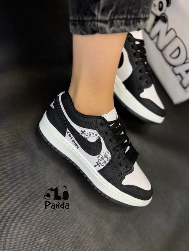 کفش زنانه ونس طرح دار جردن زیره پی یو دوردوخت nike jordan