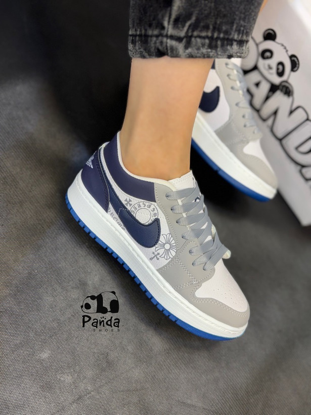 کفش زنانه ونس طرح دار جردن زیره پی یو دوردوخت nike jordan