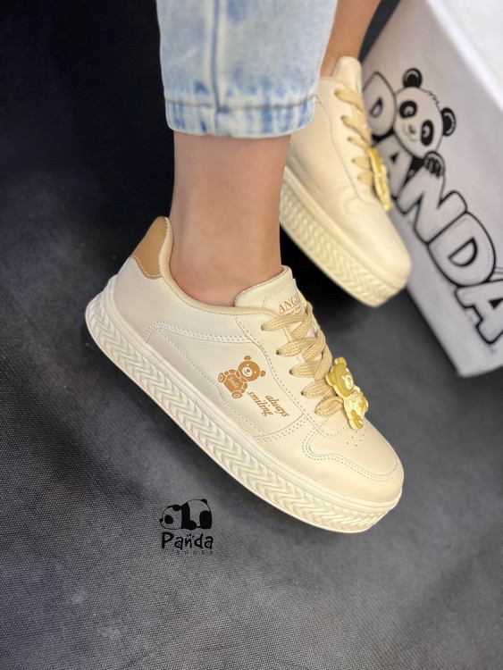 کفش زنانه طرح ونس تدی همراه با کفی طبی زیره پی یو