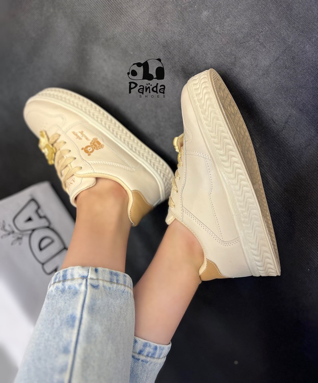 کفش زنانه طرح ونس تدی همراه با کفی طبی زیره پی یو